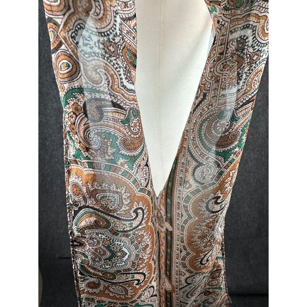 Soft Surroundings 100% Silk Kimono Sleeve Button Up Top L XL Flowy Luxury Chic - Picture 9 of 11